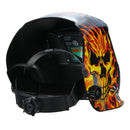 Solar Auto Darkening Welding Helmet Tig Mask Grinding Welding Mask Yellow Skeleton Chain Pattern