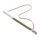 Pair Stainless Steel Clamp LED Motorcycle Fork Turn Signal Indicator Lights Strip Light