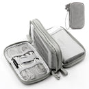 Boona 19cm*11cm Digital Accessories Storage Bag Double Layer 20000mAh Power Bank U Disk Memory Card USB Cable Organizer Travel Bag