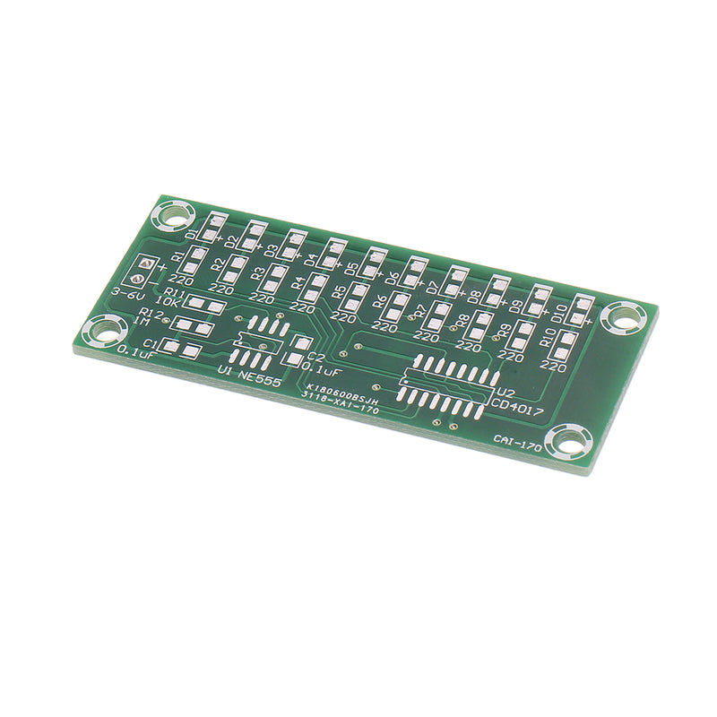 5pcs DIY Electronic Kit Set 4017 Water Light Production Kit SMD Components Soldering Parts LED Production Fun DIY