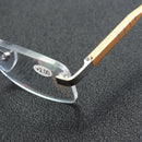 Aluminum-magnesium Alloy Reading Glasses Frameless HD Resin Lenses Presbyopic Glasses