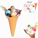 Jandoon DIY Ice Cream Fluffy Slime Crystal Mud Clay Simulated Food Play Toy