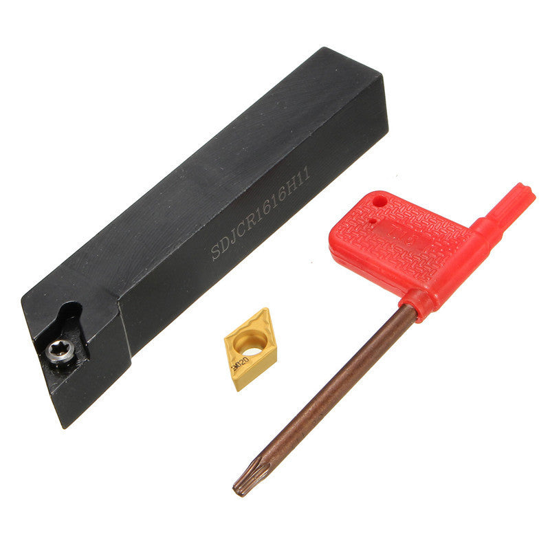 SDJCR1616H11 16x100mm Holder Lathe Turning Tool Boring Bar with DCMT11T308 Insert