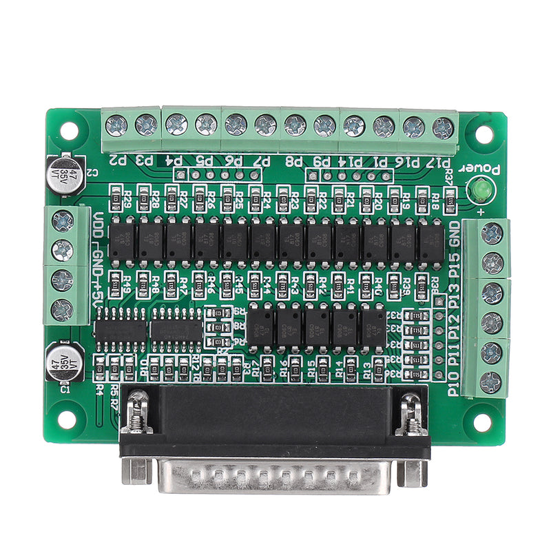 LPT-CNC-A 12 Channel CNC Interface Board Converter EL817 Optical Isolator Support KCAM4/EMC2/Linuxcnc 5V DC