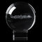 6cm Clear Glass Crystal Healing Ball Meditate Sphere Mascot Planet Space Decor