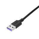 Ugreen US307 90 Degree Type C 5A Fast Charge Data Cable For Tablet Smartphone 1.5M