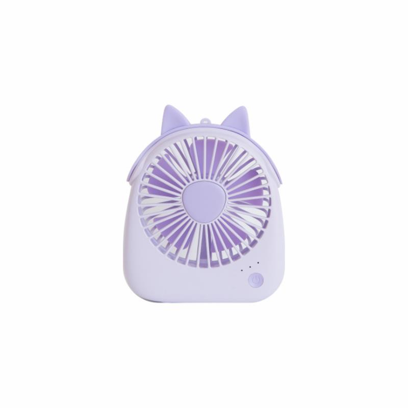 Well Star WT-F14 Portable Handheld Mini USB Fan Chargeable Desktop Air Cooling Fan With Lanyard Desk Mini Fan Dual Use Home Student Portable Desktop Office Fan