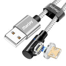 Marjay 3A Micro USB Type C LED Light Fast Charging Elbow Data Cable For Huawei P30 Pro Mate 30 Xiaomi 9 Pro Redmi 7A Redmi 6Pro OUKITEL Y4800