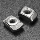 Drillpro 50pcs M3 T Sliding Nut Zinc Plated Carbon Steel T Sliding Nut for 2020 Aluminum Profile