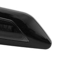 Black LED Side Marker Turn Signal Lights F10 Style Carbon Trim For BMW E90 E91