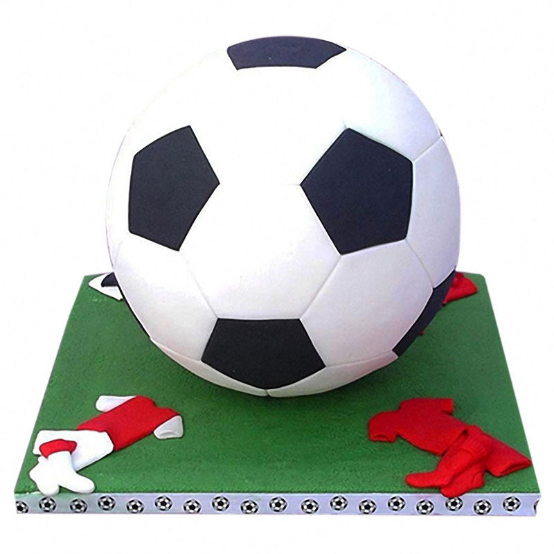 4pcs Football Fondant Cutter Plastic Cutter Fondant Molds Cake Decorating Molds Baking Mold