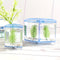 1/2 Grids Mini Betta Aquarium Fish Tank Isolation Box Portable With Divider