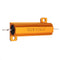 20pcs RX24 50W 10R 10RJ Metal Aluminum Case High Power Resistor Golden Metal Shell Case Heatsink Resistance Resistor