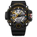 SANDA 715 Dual Display Multi-function Sport Stopwatch Outdoor Fashion Men Digital Watch