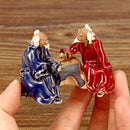 Mini Aquarium Ceramic Old Man Decorations Fish Tank Underwater Landscape Ornament