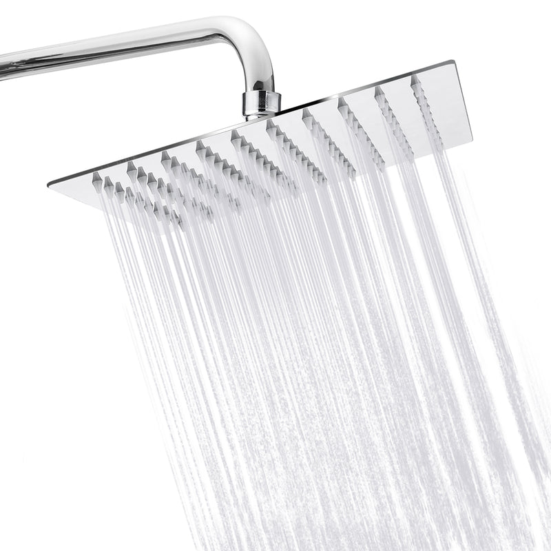 TAPCET 8" Ultrathin Square/Round Stainless Steel Shower Head Rainfall Shower Head Top Spray Pressure