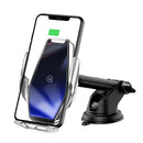 USAMS 15W Wireless Charger Infrared Sensor Air Vent Dashboard Car Phone Holder Car Mount for 4.0-6.5 Inch Qi-enabled Smart Phone for iPhone 11 for Samsung Galaxy Note 10 Xiaomi