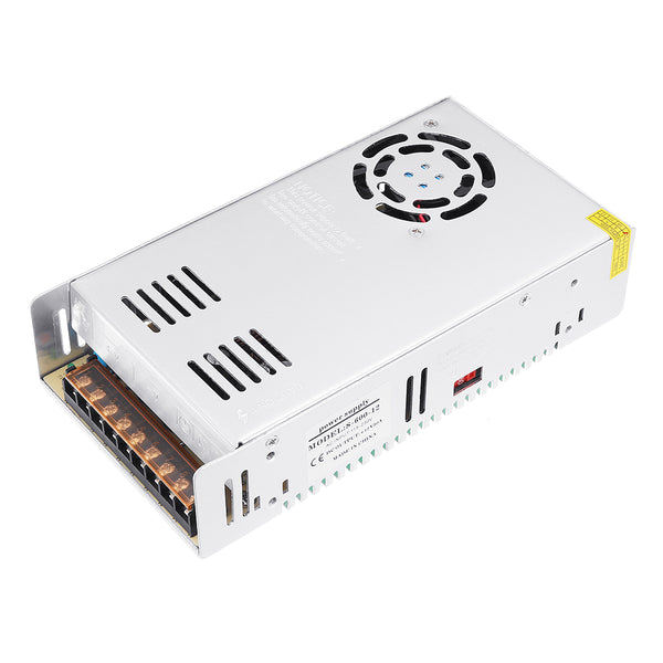 Excellway AC 115-230V to DC 12V 50A 600W Switching Power Supply Driver For LED Strip Light