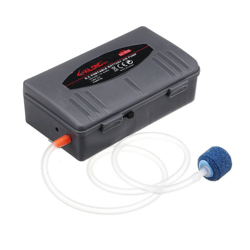 2W/5W Portable Silent Battery Fish Tank Aquarium Oxygen Air Pump Fishing Aerator with Air Stone Tube