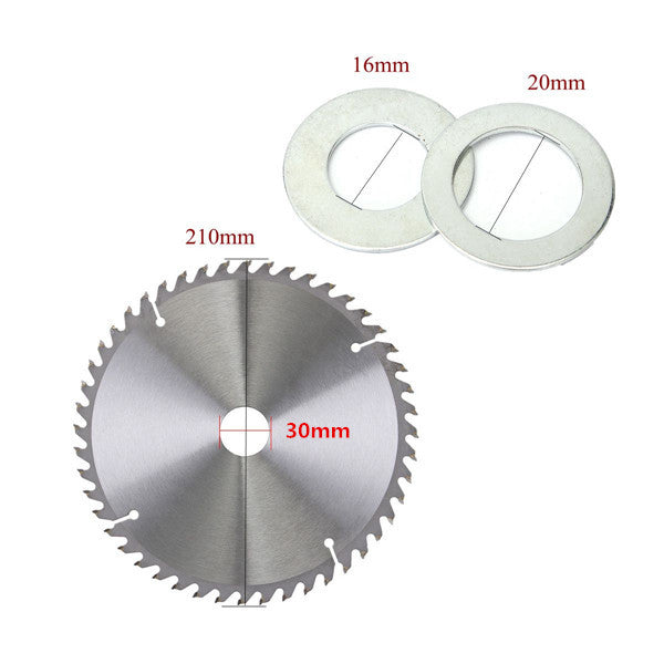 3pcs 210mm Circular Saw Blades Set 24/48/60 Teeth 30mm Bore Diameter Saw Blades