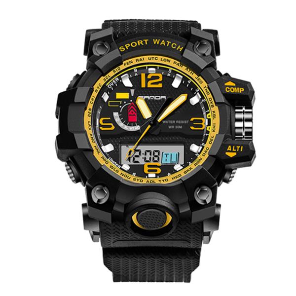 SANDA 732 Fashion LED Display Men Watch 30M Waterproof Sport Digital Watch