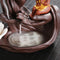 Purple Sand Backflow Incense Burner Home Fragrance Buddhist Decorations Table Decor