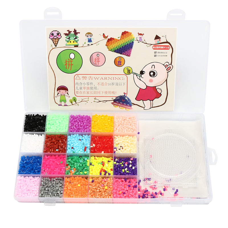 300g 2.6mm Perler Hama Beads Refill Pack 3 Pegboards Stater Kit Kids Crafts Decorations