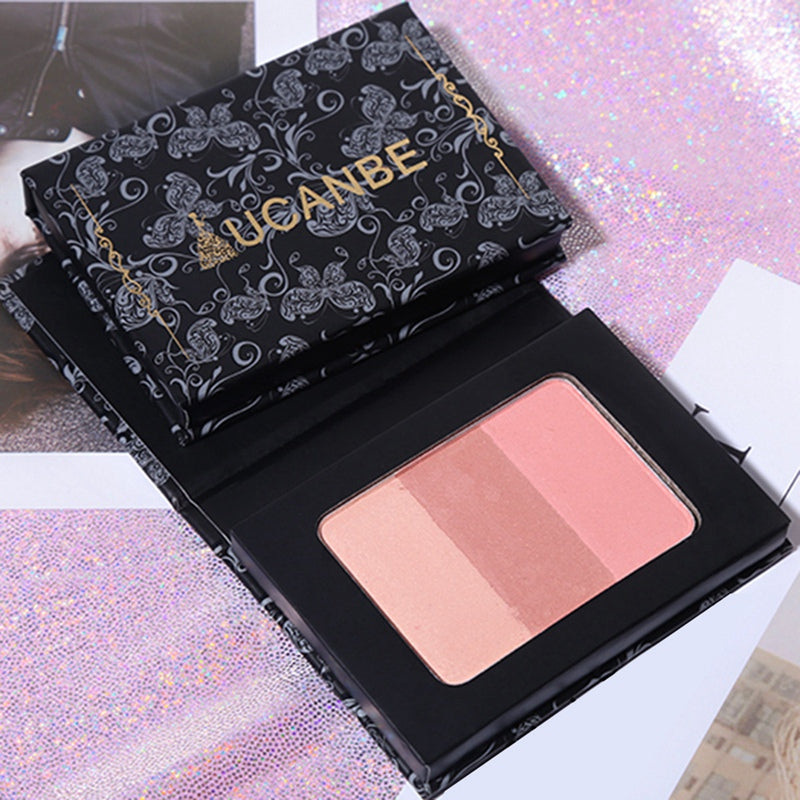 Ucanbe Mineral Blush Make Up Palette Face Cheek Blusher Shading Shadow Powd U6B6