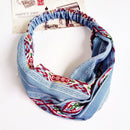 Women Hair Accessories Turban Geometric Striped Twisted Cross Headband Fema