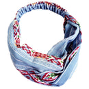 Women Hair Accessories Turban Geometric Striped Twisted Cross Headband Fema