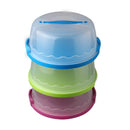 Round Cake Carrier Handheld Plastic Pastry Storage Holder Dessert Container I4Q9