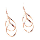 Fashion Rhombus Hollow Leaf Big Dangle Earrings For Women Wedding Jewelry GoF7S4