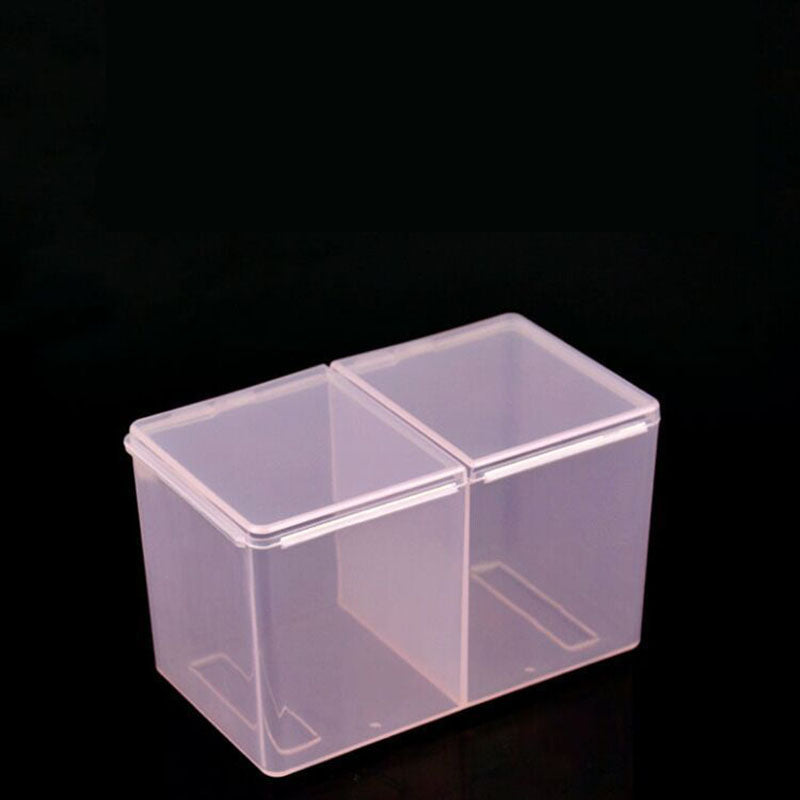 Clear Cotton Swab Organizer Holder Cotton Pad Storage Box Transparent Remov V5D2