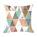 1X(Decorative Throw Pillow Covers Only For Couch, Sofa, Or Bed Geometric Pa