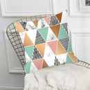 1X(Decorative Throw Pillow Covers Only For Couch, Sofa, Or Bed Geometric Pa