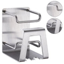 1X(Creative Stainless Steel Toothbrush Holder Wall Suction Bathroom Accesso