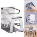 1X(Creative Stainless Steel Toothbrush Holder Wall Suction Bathroom Accesso