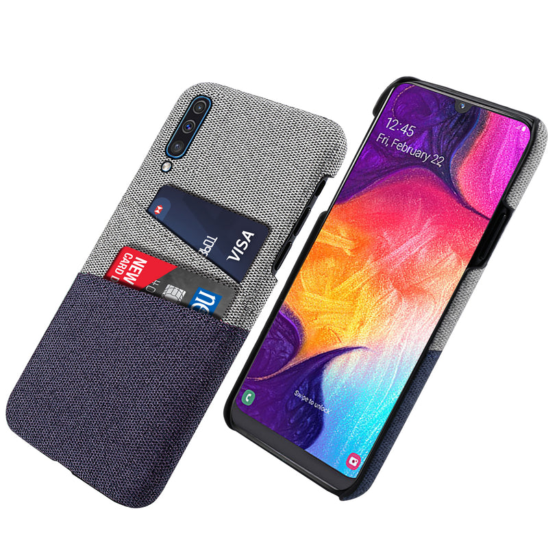 Bakeey Fabric Card Holder Shockproof Protective Case For Samsung Galaxy A50 2019