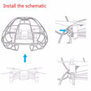 For Tello Drone New Spherical Protective Cage Cover Guard Light Full Protec