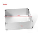 1X(Stainless Steel Cake Ring Handmade Diy Pastry Moulding Decoration Adjust