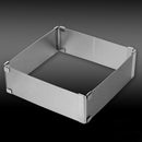 1X(Stainless Steel Cake Ring Handmade Diy Pastry Moulding Decoration Adjust