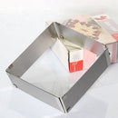 1X(Stainless Steel Cake Ring Handmade Diy Pastry Moulding Decoration Adjust