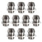 10PCS 3MM Round Chrome Metal Plastic LED Lamp Light Base Emitting Diode Bezel Holder