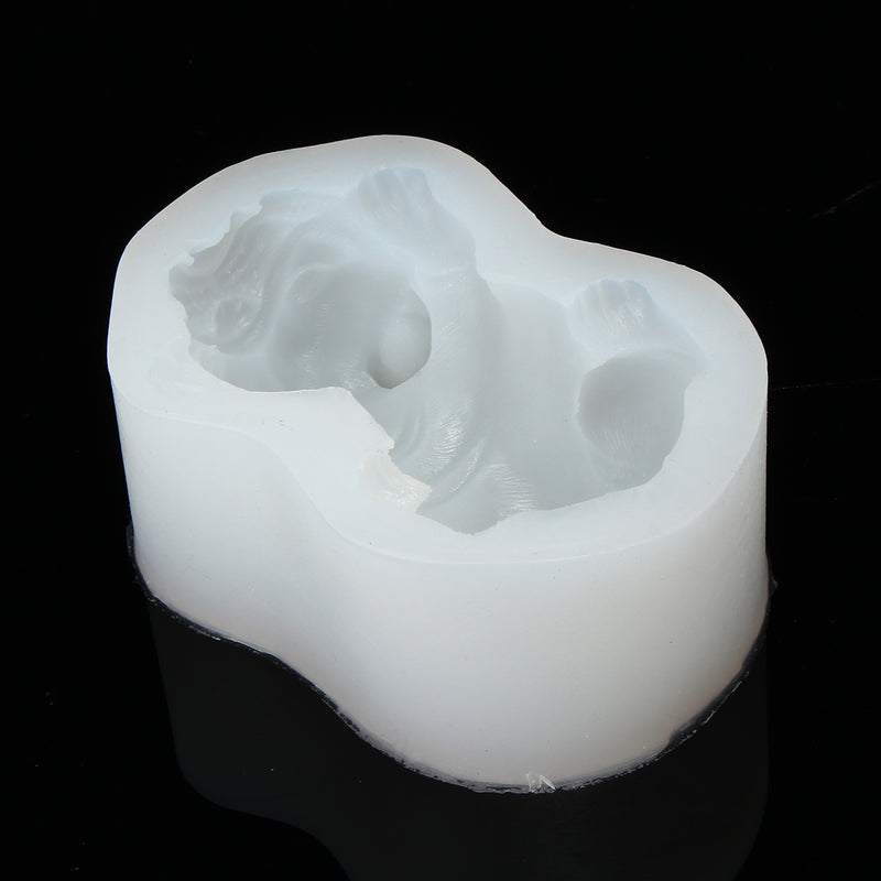 Bull Dog Silicone Soap Mold Animal Chocolate Model Cake Mould Decor DIY Baking Tool