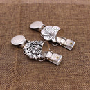 European And American Clothing Classic Flower Crystal Inlaid Clothing Clips F7P8