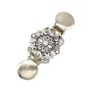 European And American Clothing Classic Flower Crystal Inlaid Clothing Clips F7P8