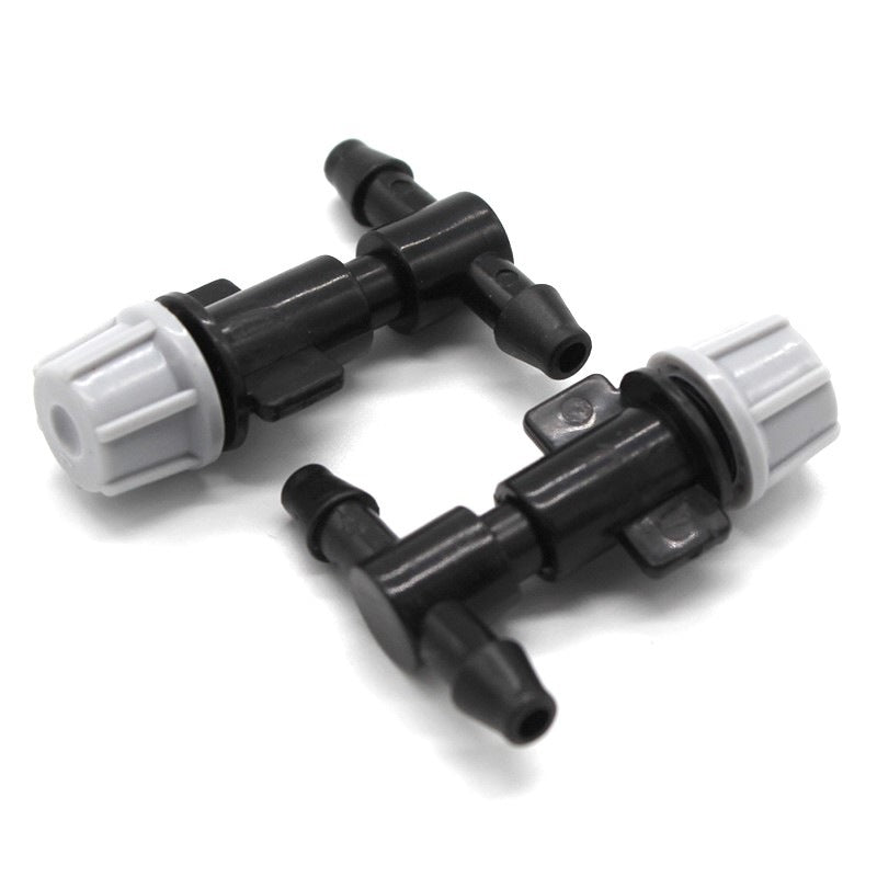 1X(30pcs Spray Nozzle + Three-Way Connection Nozzle Irrigation Water Contro