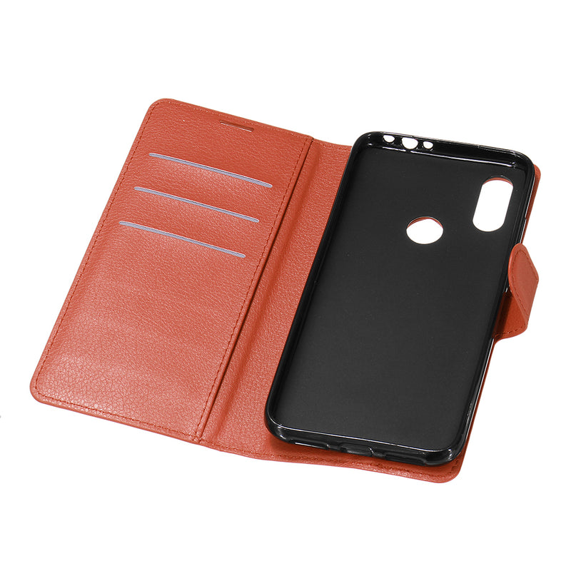 Bakeey Litchi Pattern Shockproof Flip with Card Slot Magnetic PU Leather Full Body Protective Case for Xiaomi Redmi 7 / Redmi Y3