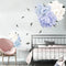 Peony Flower Blossom Wall Sticker Art Nursery Living Bedroom Home Decor Decal Wall Decorations
