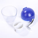 1X(Multi-Fuction Ice Blender Manual Fruit Salad Snow Cone Machine Portable